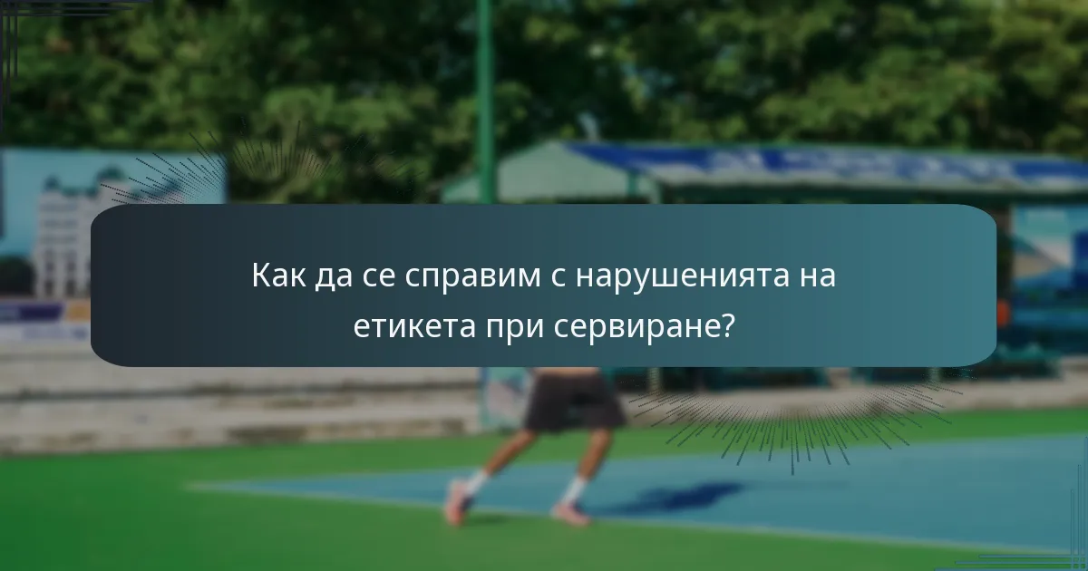 Как да се справим с нарушенията на етикета при сервиране?