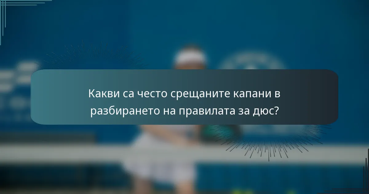 Какви са често срещаните капани в разбирането на правилата за дюс?